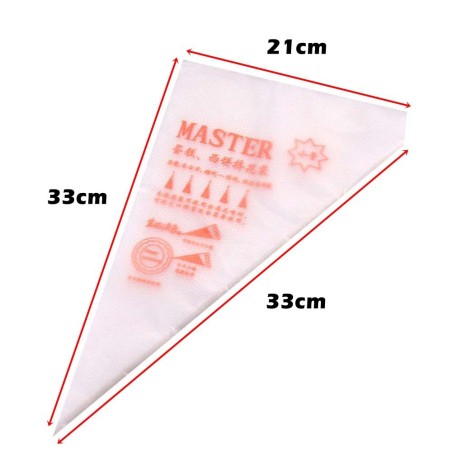 One use HDPE Pastry piping bag 20x30cm 100pcs/pack