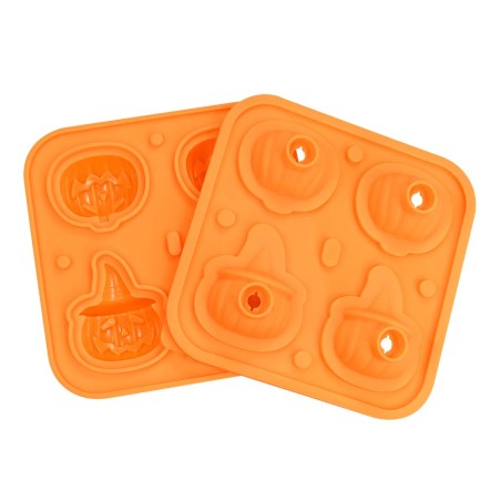 3D Pumpkin Pops 2 Part Silicone Mold 4,4xH5,4cm 2cav.