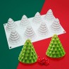 Christmas Trees monoportion Silicone Mold 80ml Diam.6cm 8cav.