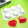 Heart with depression monoportion Silicone Mold 6,5x6cm 6cav.