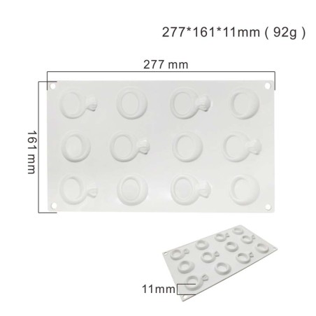 Ring Designs Silicone Mold 9cav.