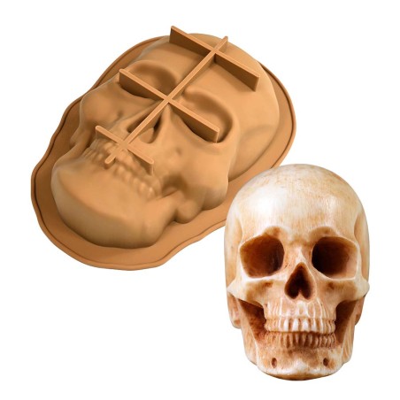 Skull Silicone Mold 17,8xH11,8cm