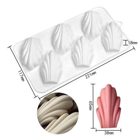 Finanzier Silicone Mold 22,1x11,7xH1,8cm