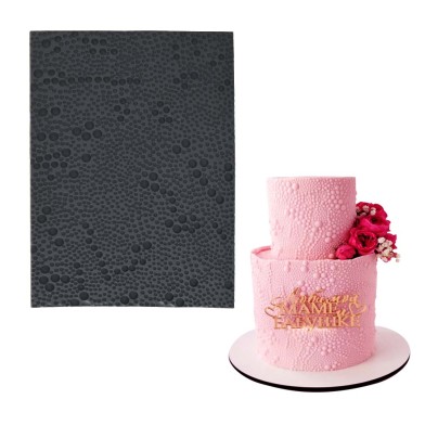 Bubbles Silicone Mold Imprint Mat 24,7x18,2xH0,4cm
