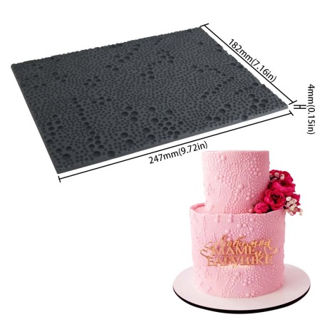 Bubbles Silicone Mold Imprint Mat 24,7x18,2xH0,4cm