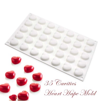 Little Hearts Silicone Mold for Bon Bons 2,9x3cm 35cav.