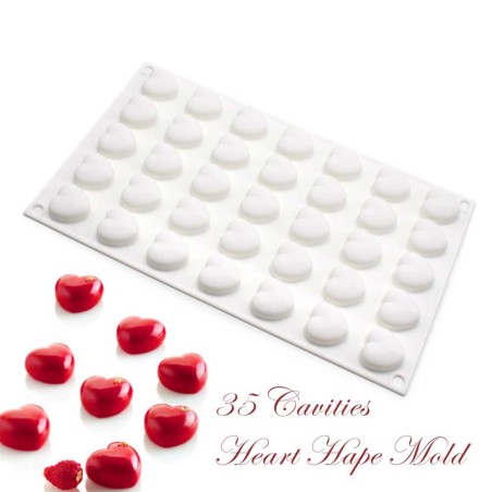 Little Hearts Silicone Mold for Bon Bons 2,9x3cm 35cav.