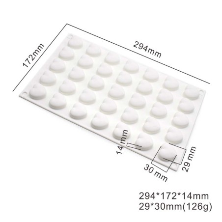 Little Hearts Silicone Mold for Bon Bons 2,9x3cm 35cav.