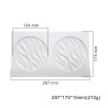 Waves Semifreddo Cake Topper Silicone Mold Diam.13,4cm 2cav.