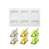 Sinuous Silicone Monoportion Mold 8x5xH3,5cm 6cav.