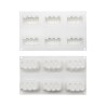 Sinuous Silicone Monoportion Mold 8x5xH3,5cm 6cav.
