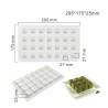 Tetraedrons Monoportion Silicone Mold 2,7x2,7xH2cm 28cav.