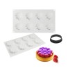 Basalt Semifreddo Cake Topper Silicone Mold D6xH1,3cm 6cav.