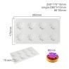 Basalt Semifreddo Cake Topper Silicone Mold D6xH1,3cm 6cav.