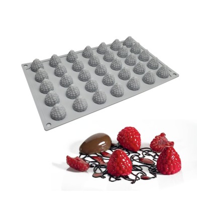 Raspberries Silicone Mold foa Mini Ice cream and bon bons 2cm 35cav.