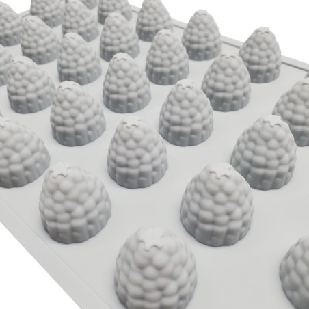 Raspberries Silicone Mold foa Mini Ice cream and bon bons 2cm 35cav.