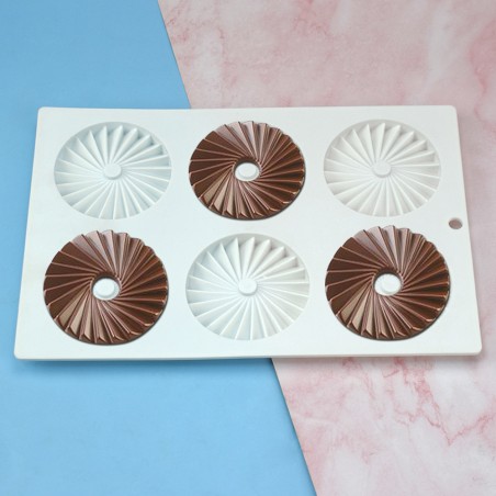 Torque Topper Silicone Mold D6,9cm 6cav.