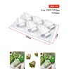 Oh Christmas Tree! Monoportion Silicone Mold 9,3xH6,8cm 6cav.