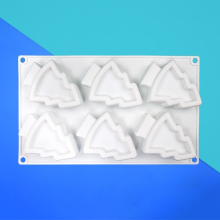 Oh Christmas Tree! Monoportion Silicone Mold 9,3xH6,8cm 6cav.