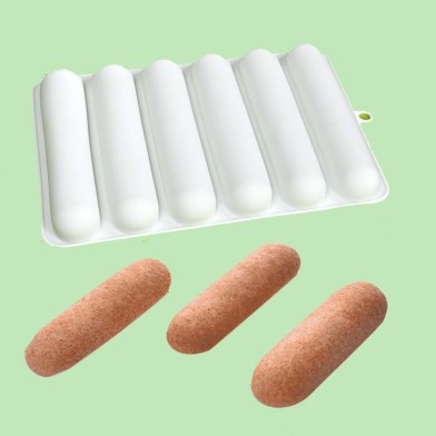 Savoiard Biscuit Silicone Mold 13,7xH2,3cm 6cav.