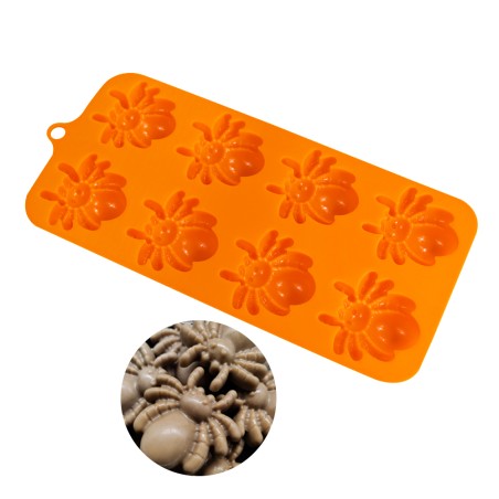 ChocoSpiders Silicone Mold Diam.5cm 8cav.