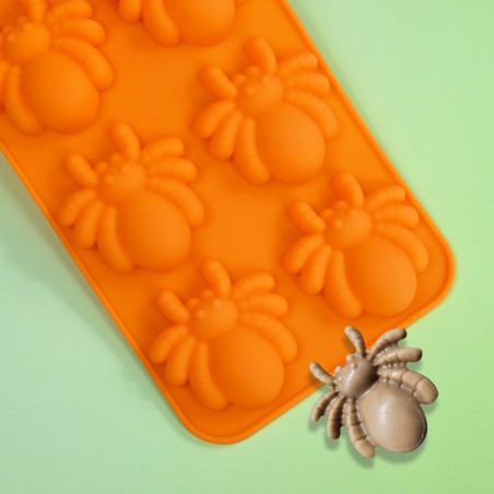 ChocoSpiders Silicone Mold Diam.5cm 8cav.