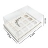 Clear Lid Box for 5oz 12 cavity Shooters Dim.5,35x5,35cm