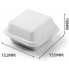 Λευκό Bento Cake Box 15εκ