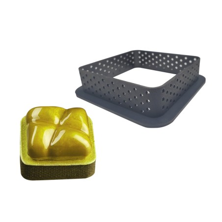 Square Plastic Ring for tart/biscuit 8,2x8,2xH2cm