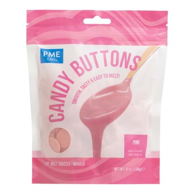 Pink Candy Buttons PME 12oz./340g