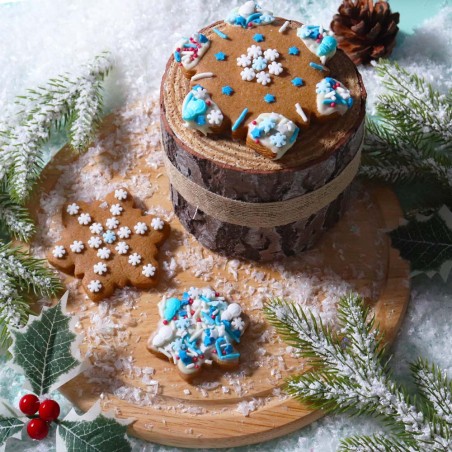 Χριστουγεννιάτικα Sprinkles σε συσκευασία Χιονονιφάδας 72γρ PME