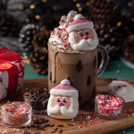 Hot Chocolate Puffy Santa Decorating Kit 260g/9.17oz - 6 Portions