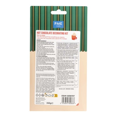 Hot Chocolate Puffy Santa Decorating Kit 260g/9.17oz - 6 Portions