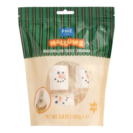 Christmas Snowman Marshmallows - 12 Pack 102g/3.6oz