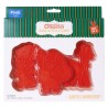 Santa's Workshop Set of 3 Christmas Cookie Cutters & Stamps