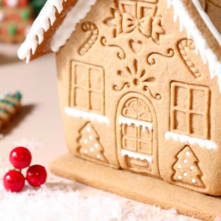 Gingerbread House Set of 3 Christmas Cookie Cutters & Stamps