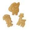 Santa's Workshop Set of 3 Christmas Cookie Cutters & Stamps 