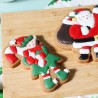 Santa's Workshop Set of 3 Christmas Cookie Cutters & Stamps 