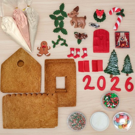 Lux KIT Δημιουργίας για Σπιτάκι Gingerbread της Cake Deco