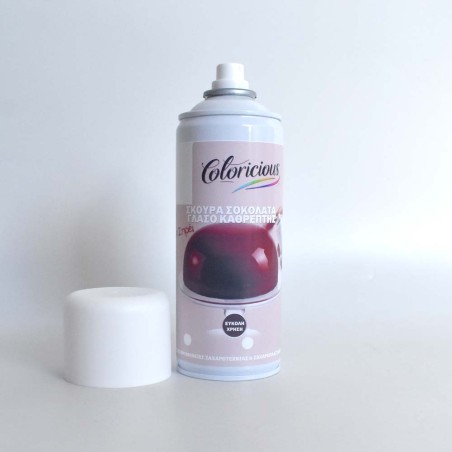Dark Chocolate Mirror Glaze in Spray form 280ml by Coloricious