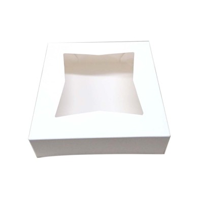 Quick Serve Pastry/Cake Box with Window 8 x 8 x H3"