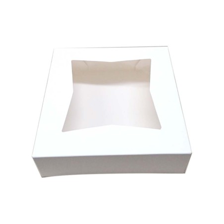 Quick Serve Pastry/Cake Box with Window 8 x 8 x H3"