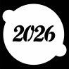 The year in Numbers Classic Design Stencil for Cakes L14cm