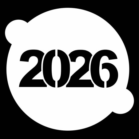 The year in Numbers Modern Design Stencil for Cakes L14cm