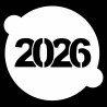 The year in Numbers Modern Design Stencil for Cakes L14cm