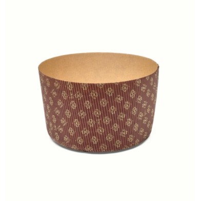 1kg Canasta/Panettone Oven Safe Baking Paper Pan 5pcs D17,8xΥ11cm.