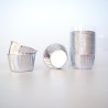 Silver Cupcake cases with Silver Foil inside Dim. Base 5cm, H3,8cm 25pcs
