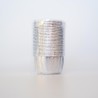 Silver Cupcake cases with Silver Foil inside Dim. Base 5cm, H3,8cm 25pcs