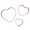 Valentines Hearts Cookie Cutter Set of 3 by PME