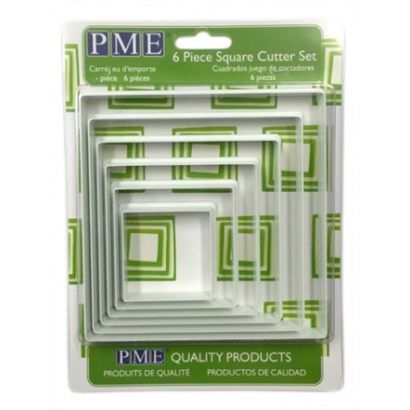PME Square Nylon Cutters Set 6pcs